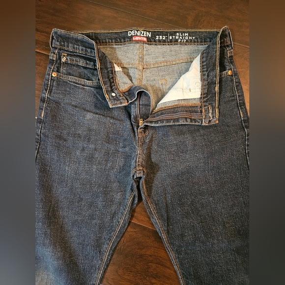 LEVI'S DENIZEN Mens Blue Jeans size: 36x34 - Picture 3 of 6